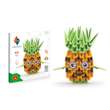 Alexander 3D Origami készlet - Ananász 64db kreatív és készségfejlesztő