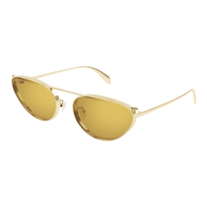 Alexander McQueen AM0424S-005 LIGHT GOLD MIRROR YELLOW napszemüveg