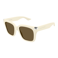 Alexander McQueen AM0440S-004 SHINY IVORY BROWN napszemüveg