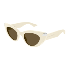 Alexander McQueen AM0442S-004 SHINY IVORY BROWN napszemüveg