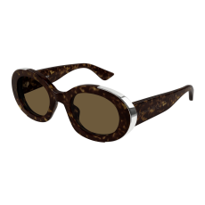 Alexander McQueen AM0445S-002 SILVER HAVANA BROWN napszemüveg