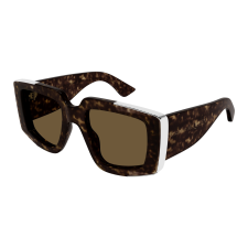 Alexander McQueen AM0446S-002 SILVER HAVANA BROWN napszemüveg napszemüveg