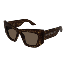 Alexander McQueen AM0448S-002 DARK HAVANA BROWN napszemüveg napszemüveg