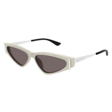 Alexander McQueen AM0493S 004 SHINY SOLID CHALK WHITE BROWN AR napszemüveg napszemüveg