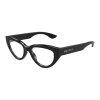 Alexander McQueen AM0529O 001 BLACK DEMO LENS szemüveg