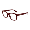 Alexander McQueen AM0568O 009 BURGUNDY DEMO LENS szemüveg