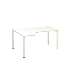 Alfa Office Alfa 200 ergo irodai asztal, 180 x 120 x 74,2 cm, balos kivitel, fehér mintázat, RAL9010% íróasztal