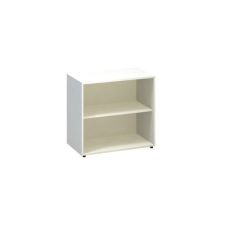 Alfa Office Alfa 500 alacsony, széles szekrény, 73,5 x 80 x 45 cm, nyitott, fehér mintázat% bútor