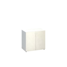 Alfa Office Alfa 500 alacsony, széles szekrény, 74,2 x 80 x 47 cm, ajtóval, fehér mintázat% irattároló szekrény