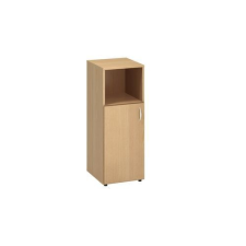 Alfa Office Alfa 500 közepes, keskeny szekrény, 106,3 x 40 x 47 cm, nyitott polccal és ajtóval - balos kivitel, dió mintázat% bútor