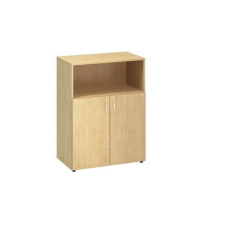 Alfa Office Alfa 500 közepes, széles szekrény, 106,3 x 80 x 47 cm, nyitott ajtóval, vadkörte mintázat% bútor