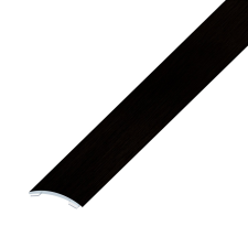ALFER Átmenet-profil íves öntapadós alumínium fekete 20 mm x 2,5 mm 1 m dekorburkolat