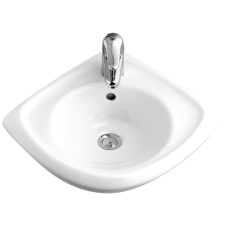 Alföldi 7342 középen fúrt, 40cm-es sarok kézmosó fürdőkellék