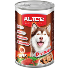 Alice Professional Májas konzerv 1240g kutyaeledel