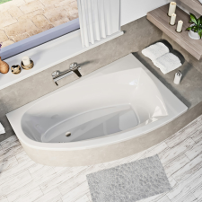  Alicia 150×95 aszimmetrikus kád (jobbos vagy balos) kád, zuhanykabin