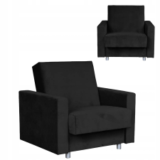  Alicja Fekvőkanapé Tárolórekesszel Family Furniture Fekete Fényes bútor