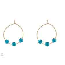 ALISIA ezüst Madison Simple fülbevaló - AL2537-Oro-Apatit fülbevaló