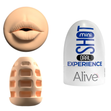 Alive Alive Shot mini maszturbátor, száj nyílással (világos bőrszín) egyéb erotikus kiegészítők férfiaknak
