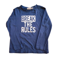  Alive sötétkék feliratos kisfiú hosszú ujjú felső (méret: 110/116)