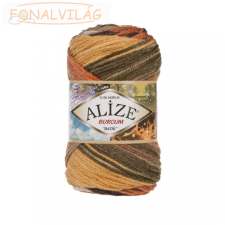  Alize BURCUM BATIK -Barna, narancs, drapp, földzöld - 6060 rövidáru