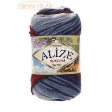  Alize BURCUM BATIK -Bordó-kék-krém melír - 2978 rövidáru