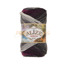  Alize BURCUM BATIK - Szürke-mályva-fehér melír-4202 rövidáru