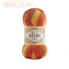  Alize DÍVA BATIK - Narancs-Sárga-Tejes kávé melír