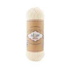 Alize Superwash Artisan - Krém - 001 rövidáru