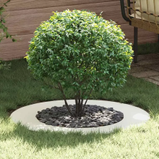  Alkalmas lapos fa gyűrűkhez 5 pcs Fehér Ø50 / 80 cm Acél kerti tárolás