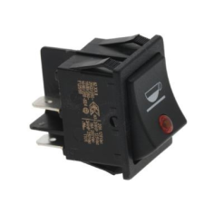 Alkatrész Kapcsoló 2 polusú fekete 16A 250V kávéfőző kellék
