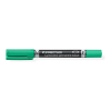  Alkoholos marker, 0,6/1,5 mm, kúpos, kétvégű, STAEDTLER "Lumocolor® duo 348", zöld