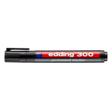 Alkoholos marker EDDING 300 kerek fekete filctoll, marker