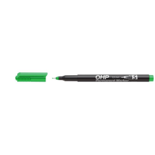  Alkoholos marker, OHP, 0,3 mm, S, ICO, zöld filctoll, marker