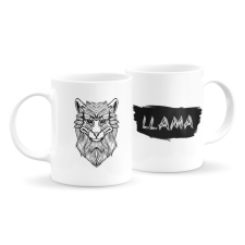  Állatfejes bögre - láma bögrék, csészék