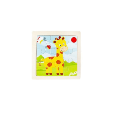  Állatos, 9 darabos fa puzzle gyerekeknek - Fejlesztő játék szett (4db) puzzle, kirakós