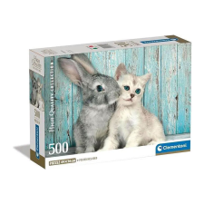 Állatos Cat & Bunny 500 db-os puzzle Clementoni puzzle, kirakós