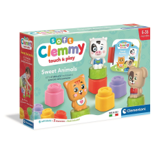 Állatos Clemmy puha játék szett Clementoni készségfejlesztő