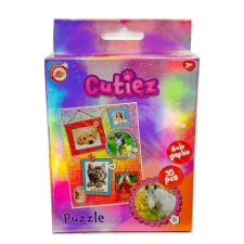  Állatos Cutiez hologrammos mini puzzle 35 db-os puzzle, kirakós