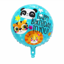  Állatos fólia lufi- 45cm party kellék