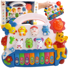  Állatos interaktív babazongora játékos angol tanulással készségfejlesztő