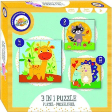  Állatos Spring puzzle 3 az 1-ben puzzle, kirakós