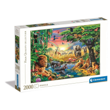 Állatos Szafari African Gathering 2000 db-os puzzle Clementoni puzzle, kirakós