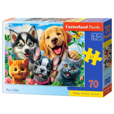 Állatos szelfi puzzle 70 darabos puzzle, kirakós