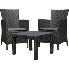 Allibert ROSARIO BALCONY polyrattan kerti bútor garnitúra - grafit kerti bútor