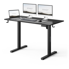  Állítható magasságú íróasztal Nojo Light 120 cm x 60 cm fekete íróasztal