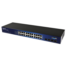 Allnet 127211 Vezérelt L2 Gigabit Ethernet (10/100/1000) 19U Fekete hub és switch