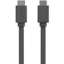 Allocacoc HDMI - HDMI v1.4 lapos kábel 3m Szürke kábel és adapter