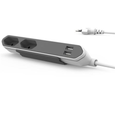 Allocacoc PowerBar USB elosztó fehér-szürke (9102/PB2SEU) villanyszerelés