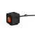 Allocacoc PowerCube Extended Remote SINGLE 1.5mm2 fekete-narancs (1513BK/EUEXRM)