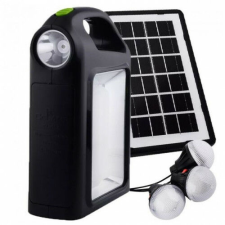 Alloet Többfunkciós LED lámpa Cclamp CL-02 napelemmel, 3 izzóval, power bank kültéri világítás